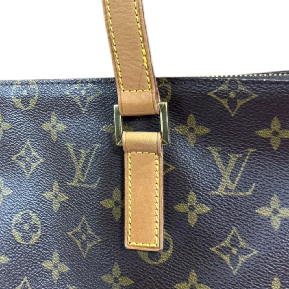LOUIS VUITTON Authentic Brown Monogram Canvas Tote Bag - Picture 9 of 11